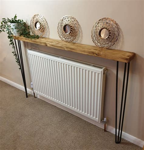 metal radiator enclosures|radiator covers with shelves above.